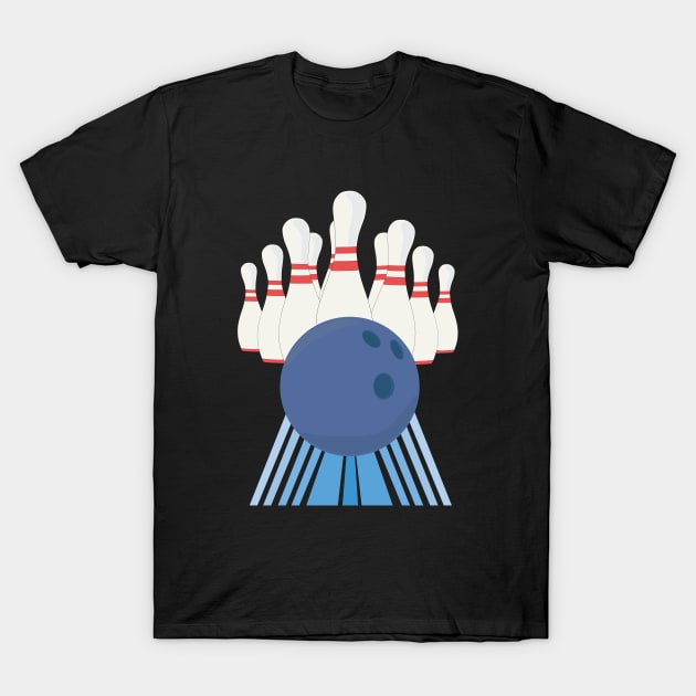 Bowling is My Favorite Sport T-Shirt by DiegoCarvalho